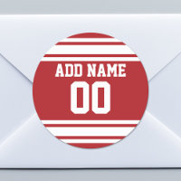 Sports Jersey mit Ihrem Namen und Ihrer Nummer