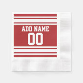 Sports Jersey mit Ihrem Namen und Ihrer Nummer Serviette (Vorderseite)