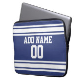 Sports Jersey mit Individuelle Name und Nummer Laptopschutzhülle (Vorderseite Links)