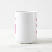 Sports Jersey Pink Individuelle Name and Number Kaffeetasse (Mittel)