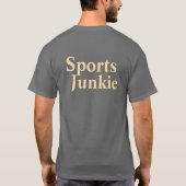 Sports Junkie Mens Dk Gray T-Shirt (Rückseite)