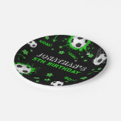 Sports Kids Soccer Geburtstagsparty Pappteller (Schrägansicht)