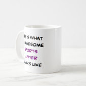 sports lawyer, awesome kaffeetasse (Vorderseite Links)