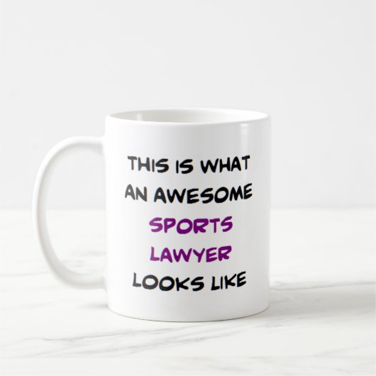 sports lawyer, awesome kaffeetasse (Links)