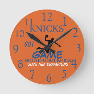 Sports Line Kollektion - Knicks Accessoires- Runde Wanduhr