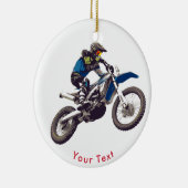 SPORTS Motocross Reiter Keramik Ornament (Rechts)
