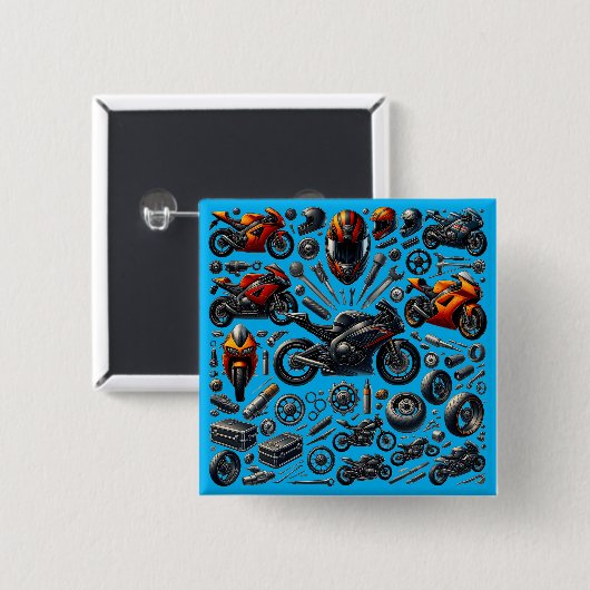 Sports Motorcycles: Speed and Performance Button (Vorne & Hinten)