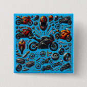 Sports Motorcycles: Speed and Performance Button (Vorderseite)