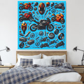 Sports Motorcycles : Speed and Performance Leinwanddruck (Insitu (Schlafzimmer))