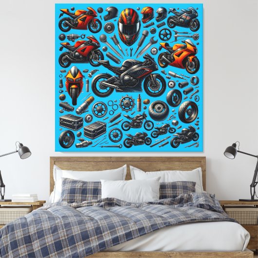 Sports Motorcycles : Speed and Performance Leinwanddruck (Insitu (Schlafzimmer))