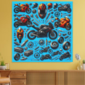 Sports Motorcycles : Speed and Performance Leinwanddruck (Insitu (Wohnzimmer))