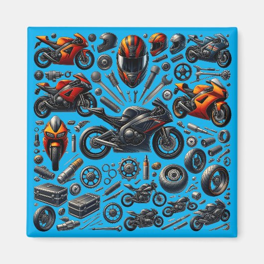 Sports Motorcycles: Speed and Performance Magnet (Vorne)