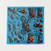 Sports Motorcycles: Speed and Performance Wandteppich (Vorderseite (Horizontal))