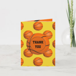 Sports Party Basketball Thema Vielen Dank Dankeskarte
