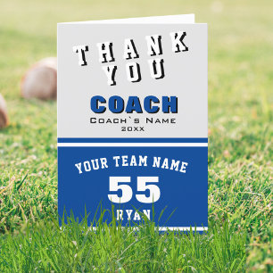 Sports Player Blue Danke Coach Card