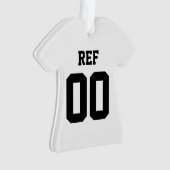 Sports REF 00 Stripes Schwarz-weiß Team Award Ornament (Vorderseite)