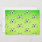 Sports Soccer Baby Dusche Einladung (Rückseite)