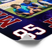 Sports Team High School Senior Day Picture Collage Poster (Ecke)