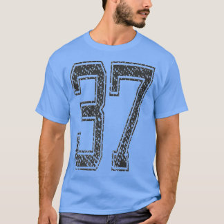 Sports TeamNumber 37Year 1937Midnight Black894 T-Shirt