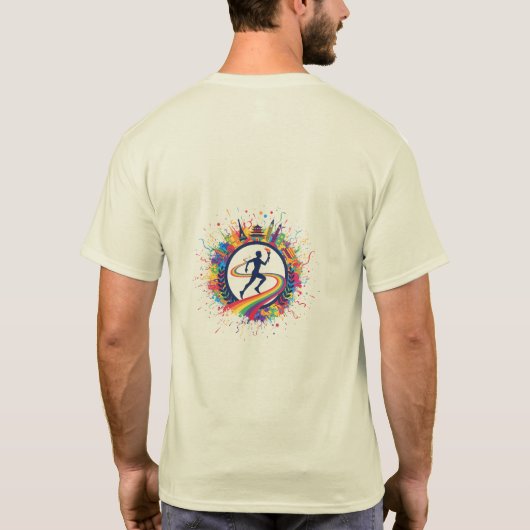 Sports Theme World Running T-Shirt (Rückseite)