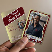 Sports Trading Card Photo Red Groomsman Proposal