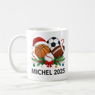 Sports Weihnachten 2025 Tasse   Benutzerdefinierte