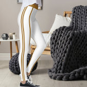Sports Women Modern Cute Elegant Classic Stripes  Leggings