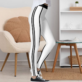 Sports Women Modern Cute Elegant Classic Stripes Leggings