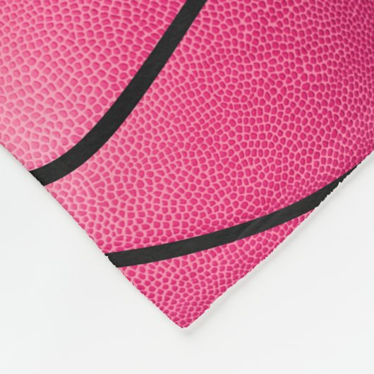 Sportsaal für Rosa Girls I Liebe Basketball Fleecedecke (Ecke)