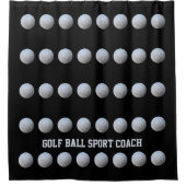 Sportsachtrainer Ball Golf Duschvorhang (Vorderseite)