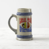 SPORTSBALL BIER STEIN BIERGLAS (Links)