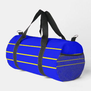 Sportsblau mit gelber Duffeltasche Duffle Bag
