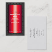 Sportscar auf Rot - Auto - Verkaufsvorlage Visitenkarte (Vorne/Hinten)