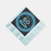 Sportscar Thema für Motorsportler Blue Serviette (Ecke)