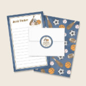 Sportschifffahrt Blue Kids Lined Letter Writer Pap