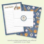 Sportschifffahrt Blue Kids Lined Letter Writer Pap