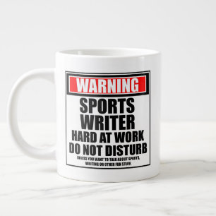 Sportschriftsteller hart am Arbeitsplatz warnen, s Jumbo-Tasse