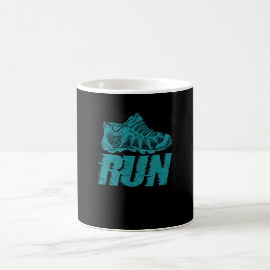 Sportschuhlauf Funny Running Sprint Joggen Kaffeetasse (Mittel)