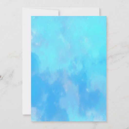 Sportschwimmbad Geburtstagsparty Einladung (Rückseite)