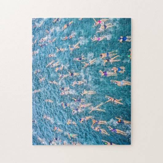 Sportschwimmer Puzzle (Vertikal)