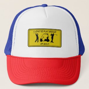 Sportsegler Golf Black Silhouette Trucker Hat Truckerkappe