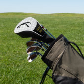Sportsegment Golfer Schwarze Silhouette Golf Headcover (In SItu)