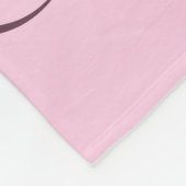 Sportsender Pink Striping Tennis Racket & Ball Nam Fleecedecke (Ecke)