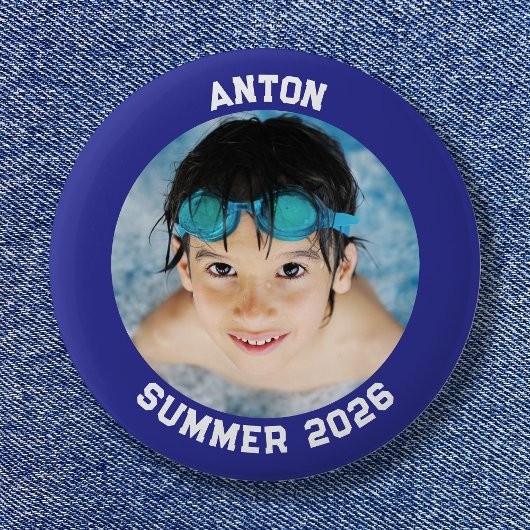 Sportsfoto Deep Blue Rahmen Button