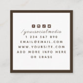 Sportshop für Extreme Mountain Biking Radfahrer Quadratische Visitenkarte (Rückseite)