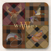 Sportsman Hunting Theme Getränkeuntersetzer (Vorderseite)