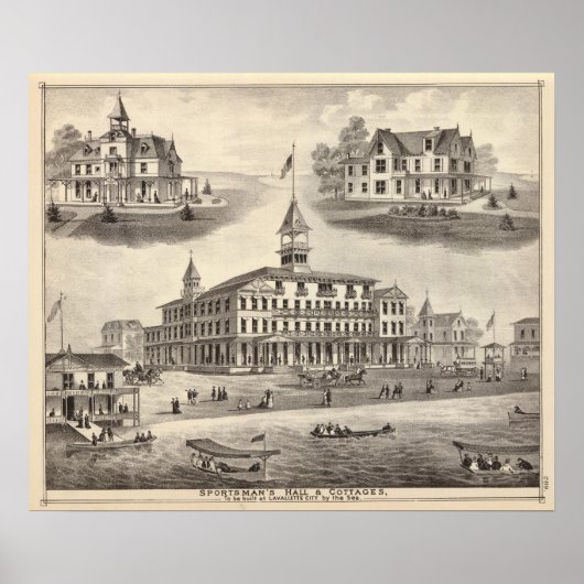 Sportsman's Hall & Hütten Poster (Vorne)