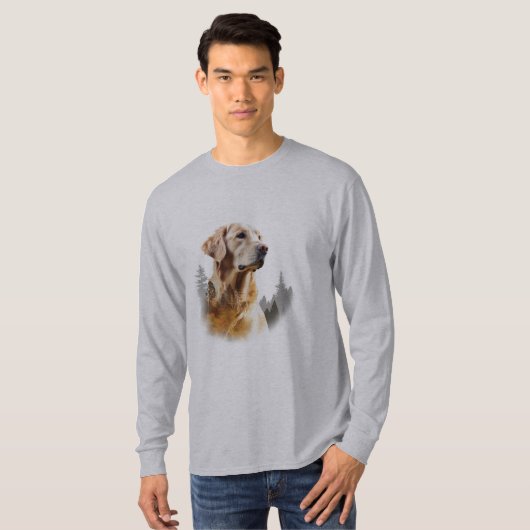 Sportsman's Paradise - Gelbe Labrador T-Shirt (Vorne ganz)