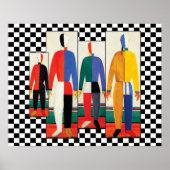 Sportsmen (Remix) von Kazimir Malevich Poster (Vorne)