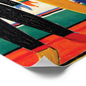 Sportsmen von Kazimir Malevich Poster (Ecke)